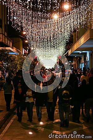 Guatemala Christmas Season Lights District Editorial Stock Photo