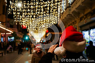 Guatemala Christmas Season Lights District Editorial Stock Photo