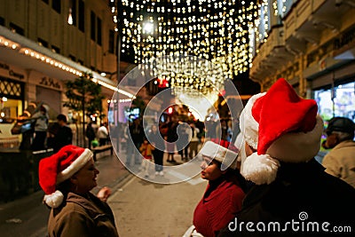 Guatemala Christmas Season Lights District Editorial Stock Photo