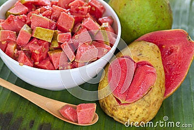 Guava fruit salad Stock Photo