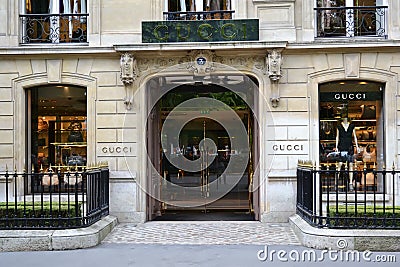 Gucci boutique, paris Editorial Stock Photo