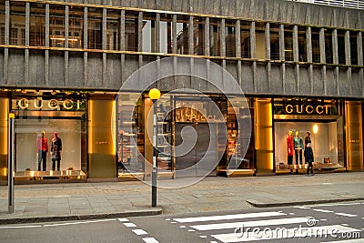 Gucci store Knightsbridge London Editorial Stock Photo
