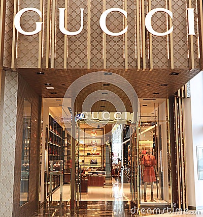 Gucci store Editorial Stock Photo