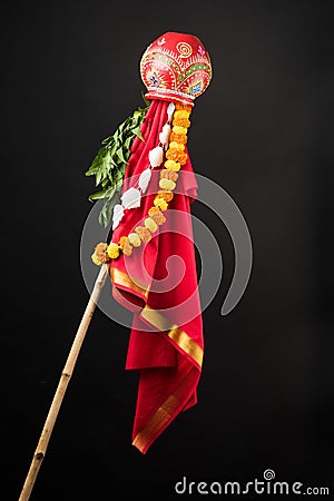 Gudi Padwa Marathi New Year Stock Photo