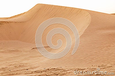 Sand dunes at sunset along the western coast of the Baja peninsula Stock Photo