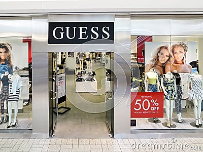 Guess store Editorial Stock Photo