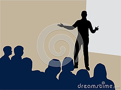 Guest Speaker Vector Illustration