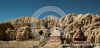 Guge Kingdom site, Zada County, Ali Prefecture, Tibet Autonomous Region Editorial Stock Photo