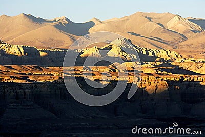 Landscape of Guge Stock Photo