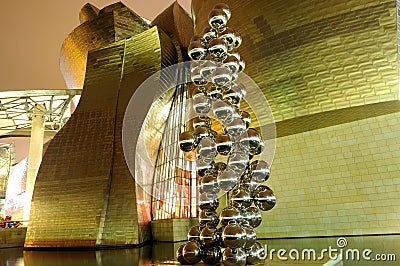 The Guggenheim Museum in Bilbao Editorial Stock Photo