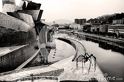 Guggenheim museum Bilbao,Spain Editorial Stock Photo