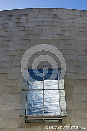 Guggenheim Museum built in 1997 by canadian architect Frank Gehr Editorial Stock Photo