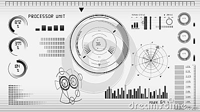 GUI экрана технологии анимации GUI экрана технологии анимации