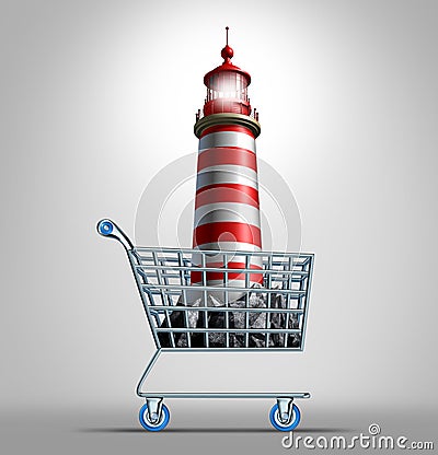 Guidance Shopping Stock Photo