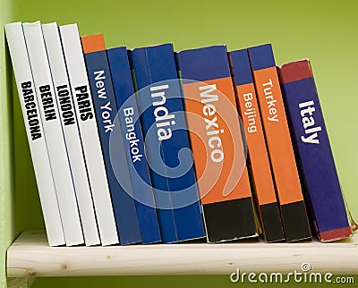 Guide books Stock Photo