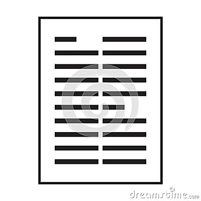 Guideline icon vector for business file data and documentation report Vector Illustration