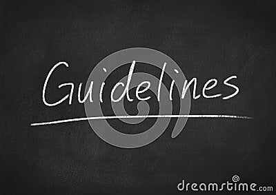 Guidelines Stock Photo