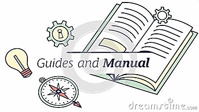 Guides and Manual open book information icon vector design Generative AI Vector Illustration