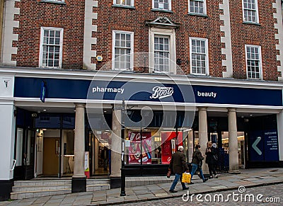 Boots Chemist Guildford Editorial Stock Photo