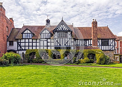 The Guildhall, Much Wenlock, Shropshire. Stock Photo