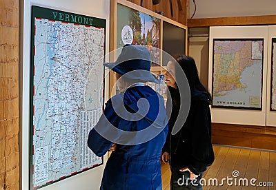 Guilford Rest Area in Vermont Editorial Stock Photo