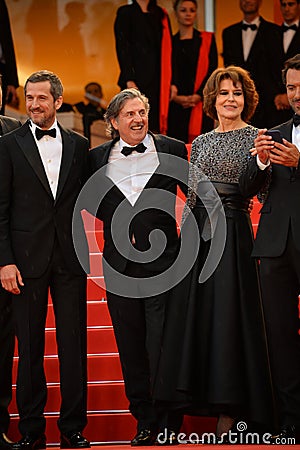 Guillaume Canet, Daniel Auteuil & Fanny Ardant Editorial Stock Photo