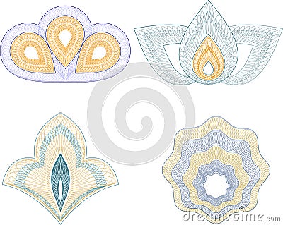 Guilloche rosette Vector Illustration