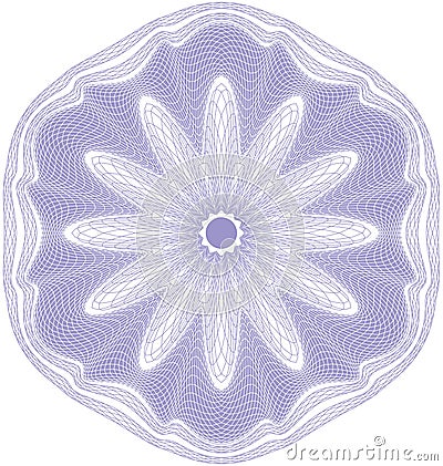 Guilloche rosette pattern Vector Illustration