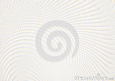 Guilloche vector background grid. Moire ornament texture with waves. Pattern for money warranty, certificate, diploma. Vector Illustration