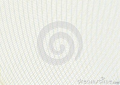 Guilloche vector background grid. Template to protect the securities, gift coupons, certificates, diplomas, letterheads, documents Vector Illustration