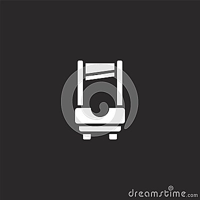 guillotine icon. Filled guillotine icon for website design and mobile, app development. guillotine icon from filled history Vector Illustration