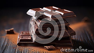 Guiltfree dark chocolate indulgence Stock Photo