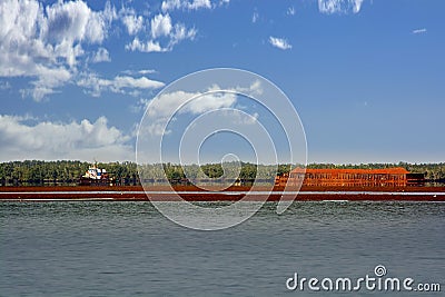 Guinea Conakry West Africa Boke province Kamsar river Nuniez Bauxite business in Guinea Stock Photo