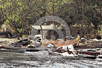 Guinea Conakry West Africa Kamsar river Nuniez Editorial Stock Photo