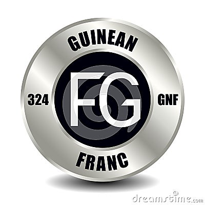 Guinean franc GNF Vector Illustration