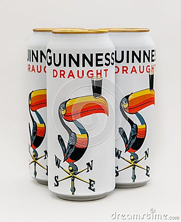 Guiness beer cans Editorial Stock Photo