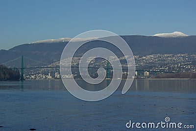 Guiness Bridge North Vancouver Stock Photo