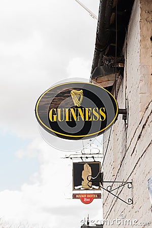 Guiness sign Editorial Stock Photo