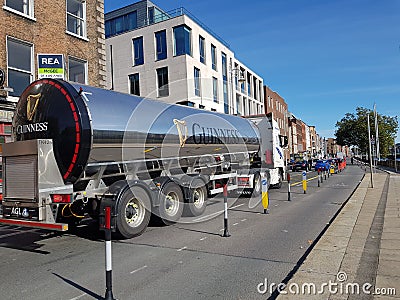 Guiness truck in Dublin,Ireland Editorial Stock Photo