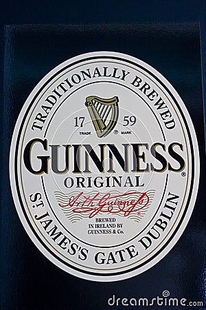 Guinness logo Editorial Stock Photo