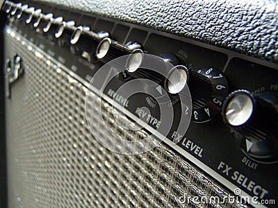 Guitar amplifier Stock Photo
