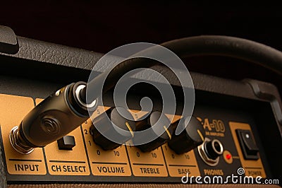 Guitar amplifier Stock Photo