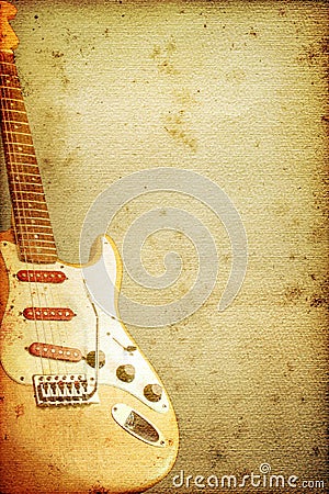 Guitar Background Stock Photo