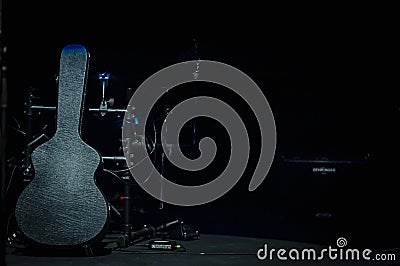 Guitar Case Stock Photo