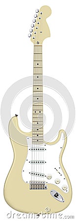 Guitar Fender Stratocaster - vector Stock Photo