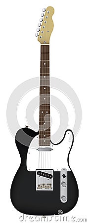 Guitar Fender Telecaster - vector Vector Illustration