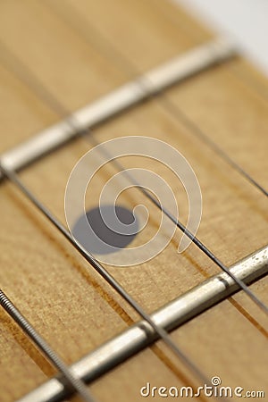 Guitar Fret Macro Stock Photo