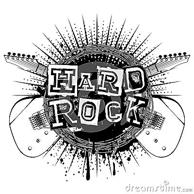 Guitar hard rock_var 3 Vector Illustration