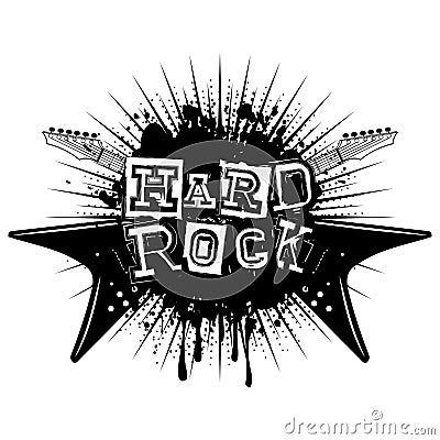 Guitar hard rock_var 2 Vector Illustration