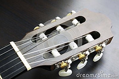 Guitar Head Image Stock Photo